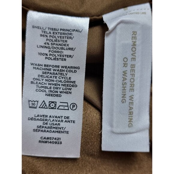 Loft Faux Suede Leather Moto Jacket Size Small NEW - Picture 11 of 12